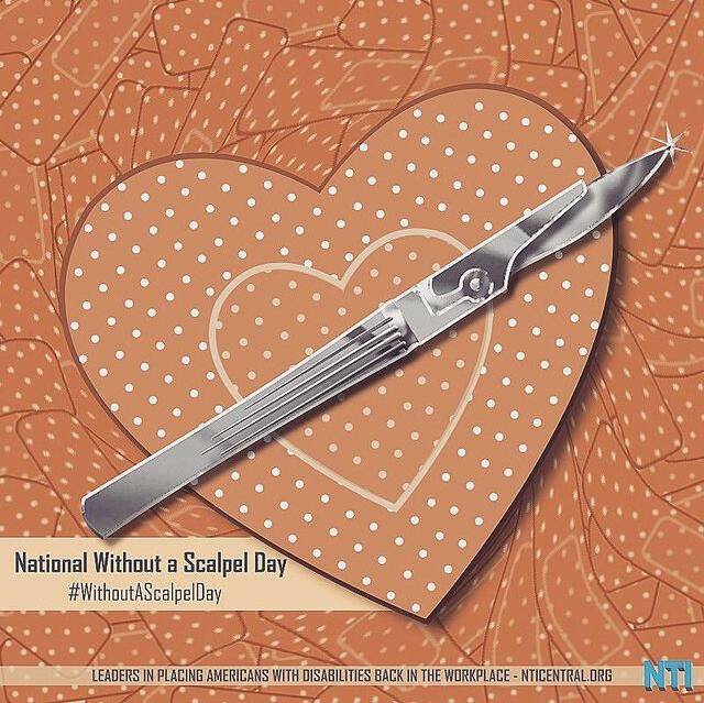 National Without a Scalpel Day (Vector Art)