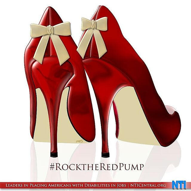 Rock the Red Pump for Cancer Awareness Event (Vector Art)
