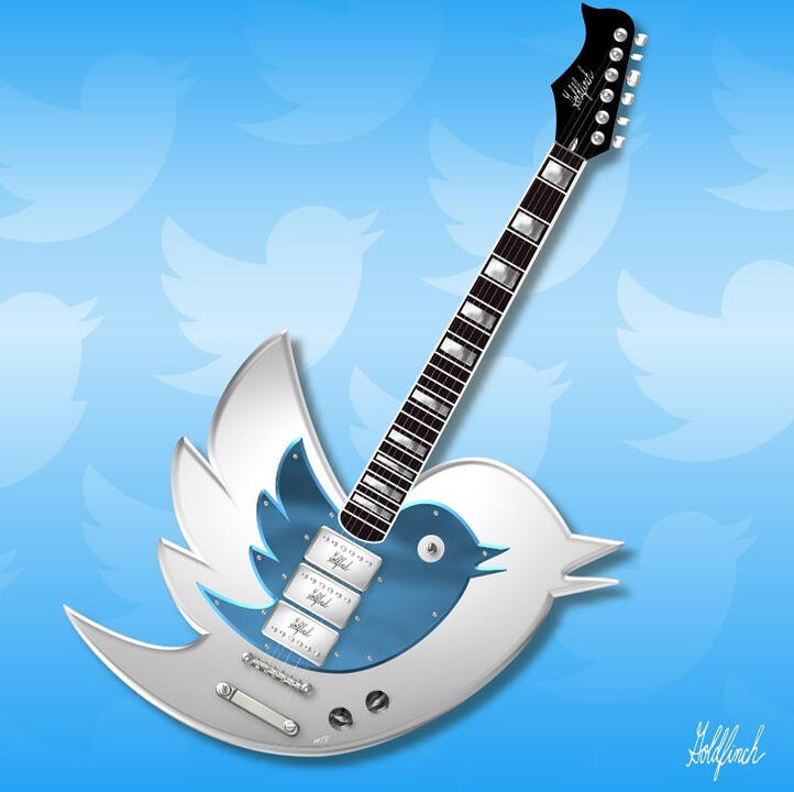 Twitter Inspired Guitar to Announce Goldfinch Now Had A Twitter Account