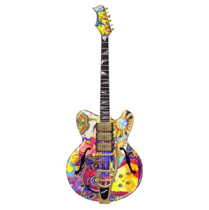 2nd Design (The Owl) for Portugal. The Man Lead Guitarist for the 50th Anniversary of Woodstock