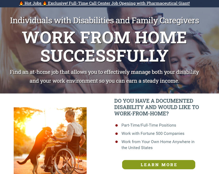 Landing Page for Camp Hope Client