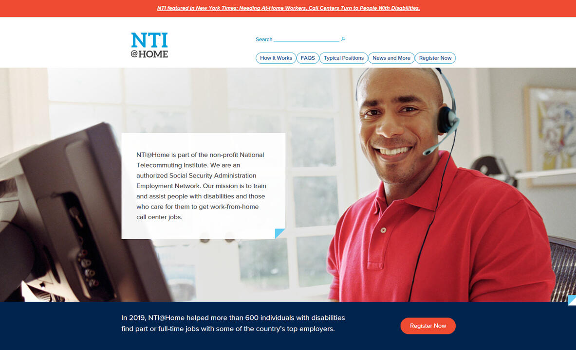 NTI@Home Website
